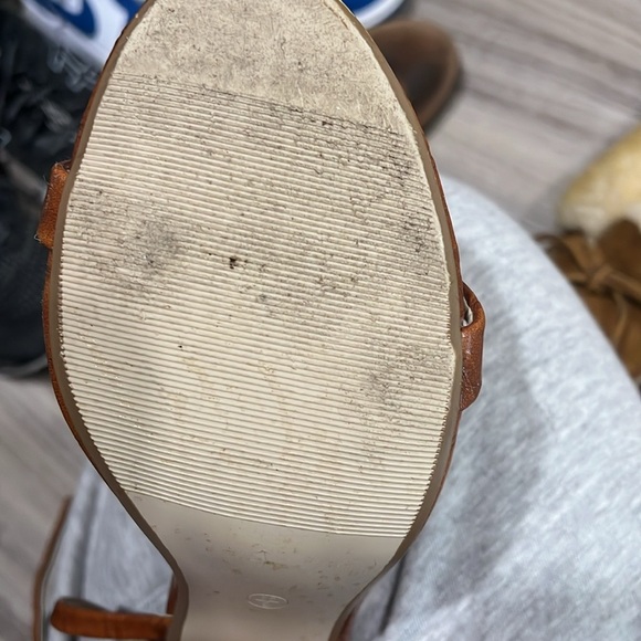 Brown Leather High-Heeled Sandals - Picture 2 of 5